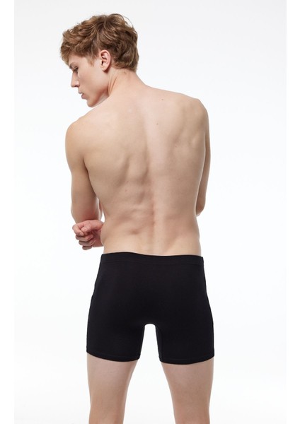 Erkek Lacivert Siyah 6 Lı Premium Collection Modal Uzun Boxer 6M250 indirimleri