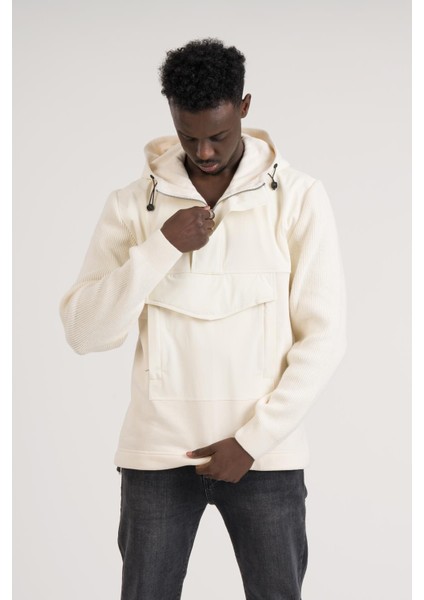 Regular Fit Kapşonlu Kanguru Cepli Sweatshirt