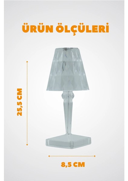 Dekoratif Şarjlı Abajur Kristal Elmas Masa Lambası Dokunmatik Romantik Akrilik LED Ofis Ev Masa Için indirimleri