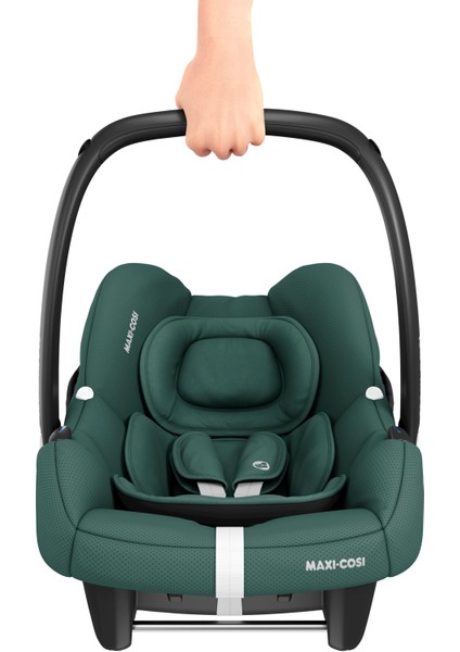 Leona2-Cabriofix I-Size Tek Elle Katlanabilen Ultra Kompakt Çift Yönlü Seyahat Sistem Bebek Arabası Green