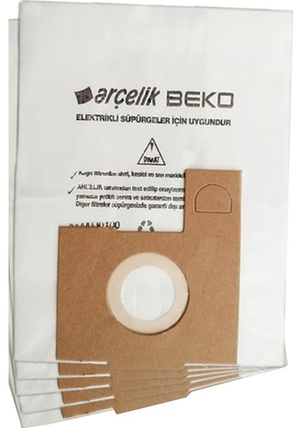Beko Bks 1280 Ey Uyumlu 5 Adet Süpürge Toz Torbası, Kağıt modelleri