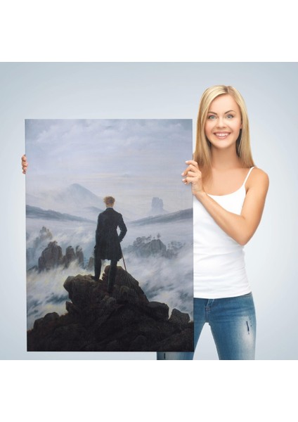 - Caspar David Friedrich'in Sis Denizinin Üstündeki Gezgin Isimli Eseri Kanvas TABLO-5121 modelleri