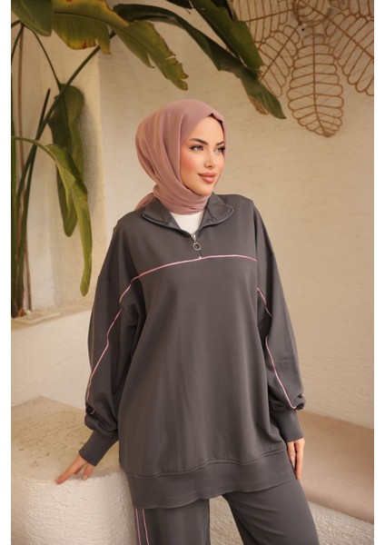 Tesettür Eşofman Takımı Ikili Takım Fermuarlı Yaka 483 modelleri