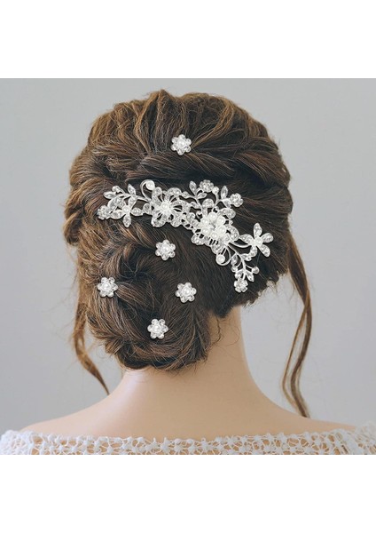 36 Çiçek Paketi, Kelebek Gelin Saç Tarak + U Şekli ve Büküm Pimi Klip Kadın Kızlar Için Düğün Headdress Aksesuarları (Yurt Dışından) modelleri