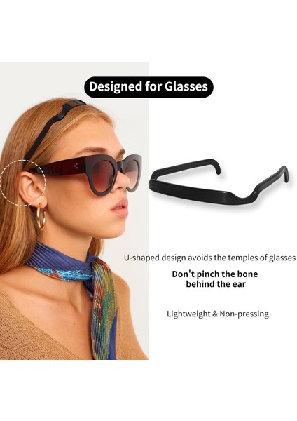 Adet Kare Görünmez Hairband Kıvırcık Saç Kalın Kafa Bandı Orta Kalın Büyük Hairband Kadın Kıvırcık Saç Sabitleme Aracı Kadınlar Için (Yurt Dışından)