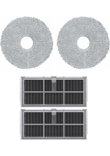 Dreame X30 Ultra Uyumlu Mop ve Hepa Filtre-4 Parça