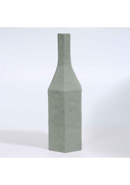 Metal Prizma Vazo 12*13*42 cm