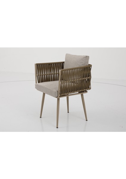 Milano Çay Seti Tekli Koltuk Sandalye Berjer Oturma Odası Kafe Antre Hol Ofis Krem Metal modelleri