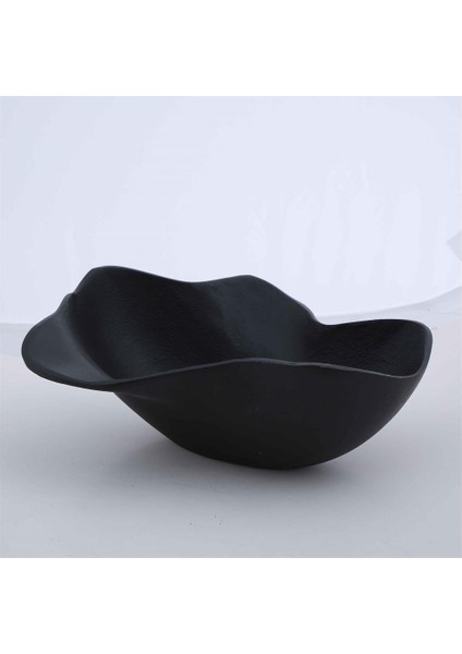 Metal Boda Siyah Tabak 21*25*10 cm