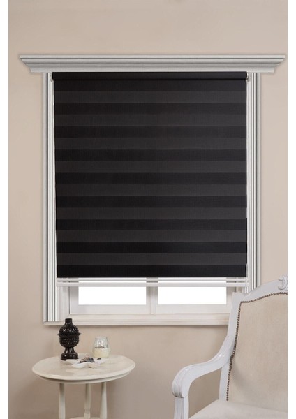 Siyah Bambu Stor Perde Blackout Karartma Etek Dilimsiz 60 x 98 cm Modern Tasarım fiyatları