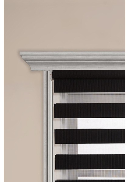 Siyah Bambu Stor Perde Kasalı Takma Şekliyle Blackout 80 x 180 cm modelleri