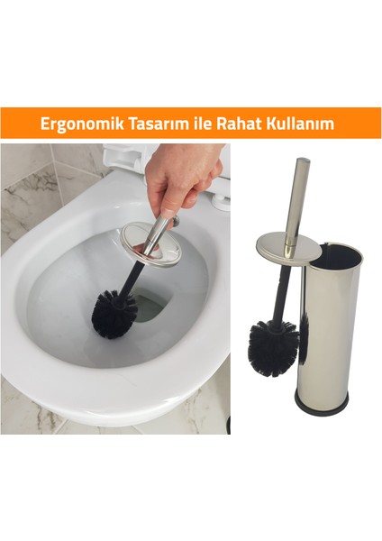 Nokı Klozet Fırçası-Yedek Fırça Ucu Dahil