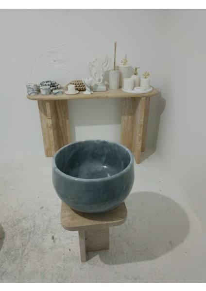 Mermer Kurna-Mermer Obje-Hamam Kurnası-Banyo Kurnası-Ev Hediyesi