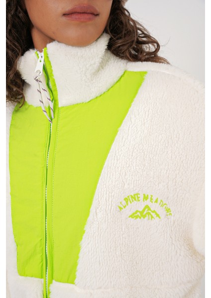 5194 Kadın Peluş Mont Ceket - Yeşil indirimleri