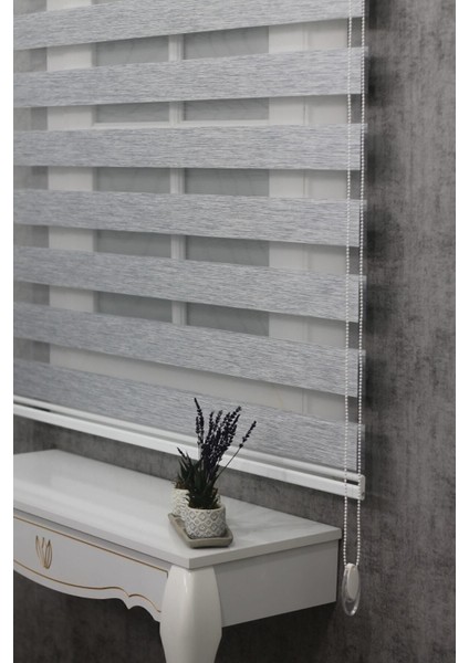 Kidmex Ithal Bambu Açık Gri Bambu Stor Zebra Perde Etek Dilimsiz modelleri