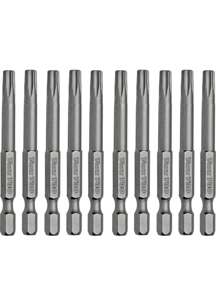 Mıknatıslı Torx T30 Bits Uç 150 mm 10'lu Set Kutulu Manyetik 1/4" Matkap Ucu Tork 15 cm Uzunluk