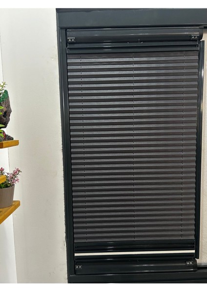 Plise Gece Gündüz Katlanır Cam Balkon Perdesi - Ofis Perdesi - Mutfak Perdesi - Salon Perdesi