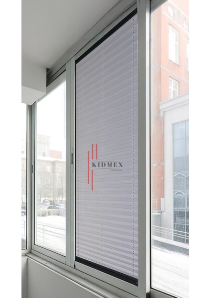 Dimout Yarı Blackout Gri - Ofis Perdesi - Ev Perdesi - Salon Perdesi - Plise Perde