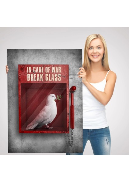 - Savaş Durumunda Camı Kır Güvercin Kanvas TABLO-5258 modelleri