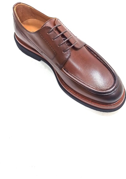 Antik Kahve Deri Eva Taban Erkek Ayakkabı modelleri
