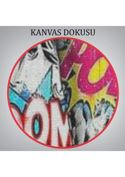 - Graffiti Marilyn Monroe, Renkli Marilyn Monroe Kanvas TABLO-5307