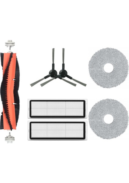 Dreame L10S Pro Gen 2 Uyumlu Yedek Fırça Hepa Filtre Mop Seti-7 Parça