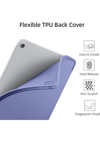 iPad Air 11 İnç M2 2024 Uyumlu Kılıf Pen Slot Charging Case Kalem Bölmeli A2902 A2903 A2904 indirimleri