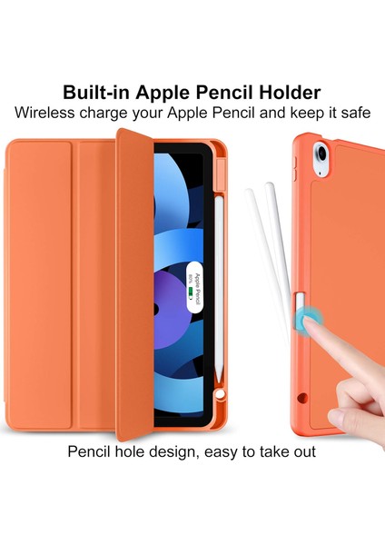 iPad Air 11 İnç M2 2024 Uyumlu Kılıf Pen Slot Charging Case Kalem Bölmeli A2902 A2903 A2904 fiyatları