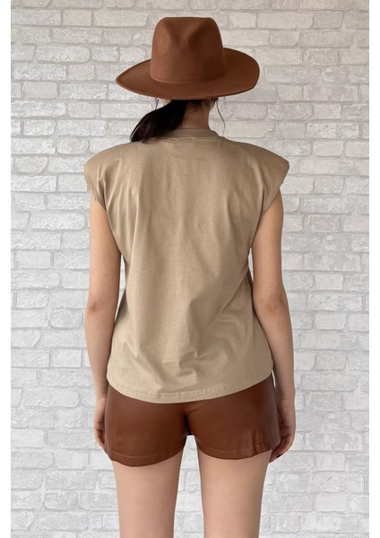 Yaka Taşlı Omuz Vatkalı Kolsuz Bluz fırsatları