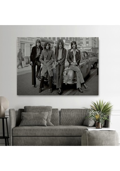 - LED Zeppelin Efsanesinin Arabası John Bonham Kanvas TABLO-5407