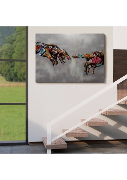 - Tanrının Eli Tablo, Hıristiyanlara Hediye, Incil Severler, Banksy Graffiti SANATI-5415 indirimleri