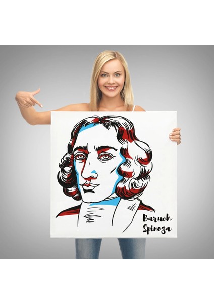 - Baruch Spinoza Dekoratif Kanvas TABLO-5818