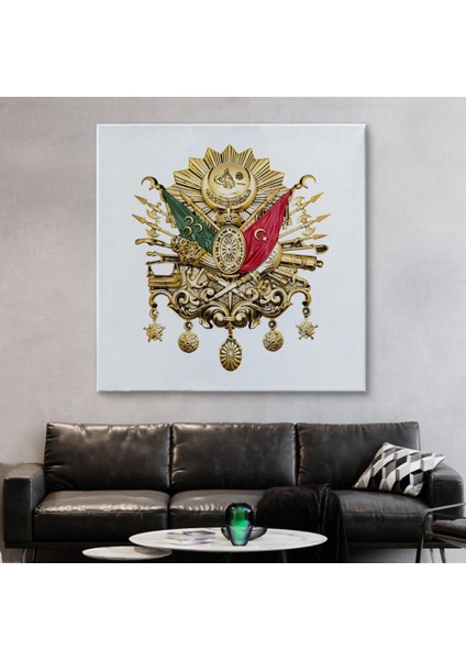 - Osmanlı Tuğrası Dekoratif Kanvas TABLO-5805