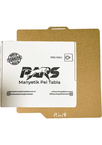 Bambu Lab X1/P1/A1 Peı Dokulu Tabla - 257X257 mm (Magnetsiz)