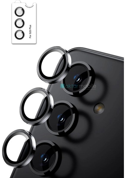 Galaxy S25 Plus Uyumlu Premium Safir Kamera Lens Koruyucu Anti-Reftective Temperli Cam Tam Koruma