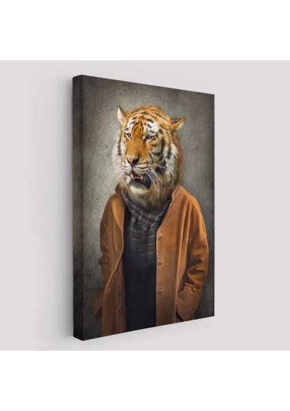 - Kaplan Adam Dekoratif Kanvas Duvar TABLOSU-5938 fiyatları