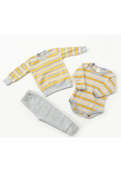 Fitilli Unisex Zıbınlı Bebek Pijaması