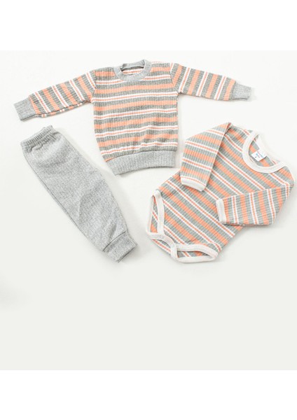 Fitilli Unisex Zıbınlı Bebek Pijaması