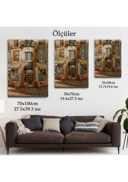 - Le Petıt Bıstro Kanvas Duvar TABLOSU-6062