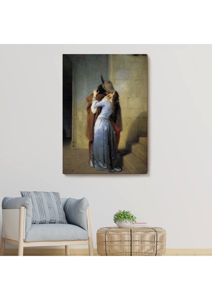 - Francesco Hayez öpücük Isimli Eseri Duvar TABLOSU-6076