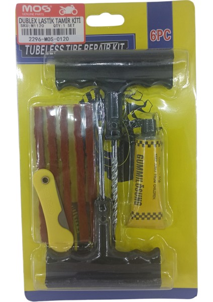 ERD049-M1120 Tubeless Dış Lastik Tamir Seti (Aparatlı)
