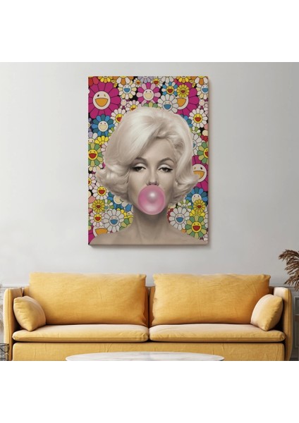 - Marilyn Monroe Pembe Balon Duvar TABLOSU-6217