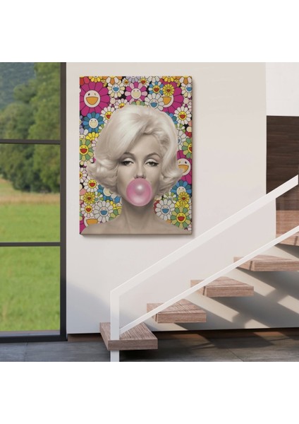 - Marilyn Monroe Pembe Balon Duvar TABLOSU-6217