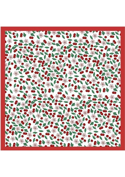 Kız Çocuk Eşarp Kiraz Temalı