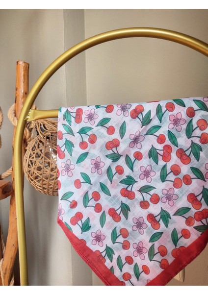 Kız Çocuk Eşarp Kiraz Temalı fiyatları