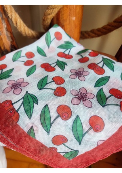 Kız Çocuk Eşarp Kiraz Temalı modelleri