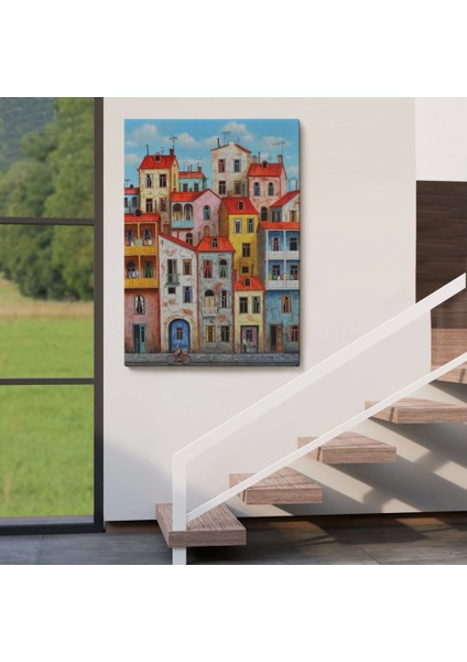 - Eski Gürcistan Tiflis Şehir Manzara Tablosu -6242 fırsatları