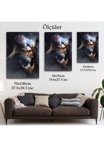 - Ağlayan Ukraynalı Savaçcı Kadın ve Sevgilisi Duvar TABLOSU-6279