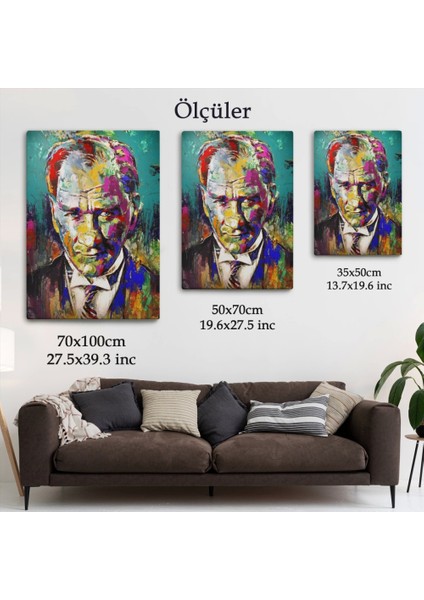 - Renkli Mustafa Kemal Atatürk TABLOSU-6327 indirimleri