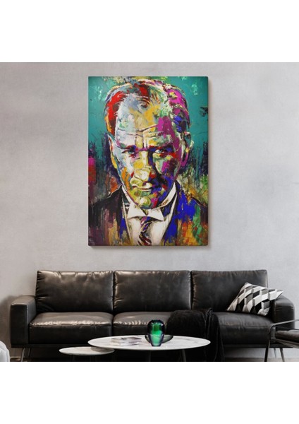- Renkli Mustafa Kemal Atatürk TABLOSU-6327